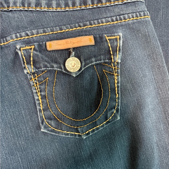 True Religion Women's Dark Blue Straight Leg Jeans - Picture 2 of 4